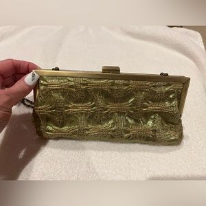 Vintage cotton clutch purse
